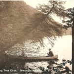 couple in canoe, historic, leaning tree cove, Greenwood Lake NY, Waterstone Inn, the Milford